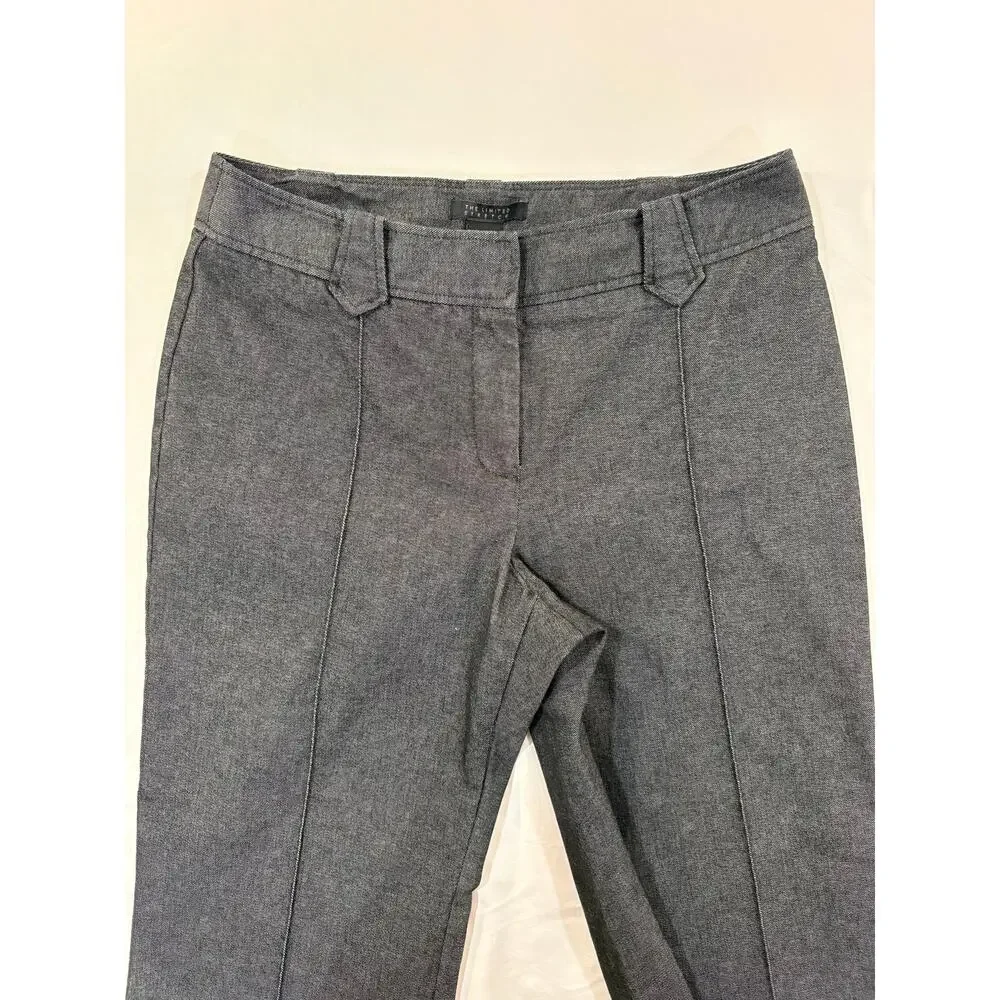 The Limited Stretch Trouser Charcoal Gray Dress Pants Size 14 Long